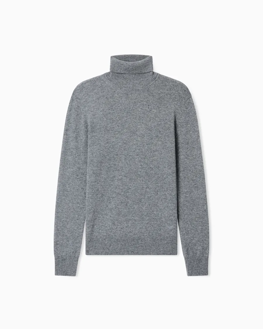 Светр Emporio Armani з кашеміру з високим коміром
